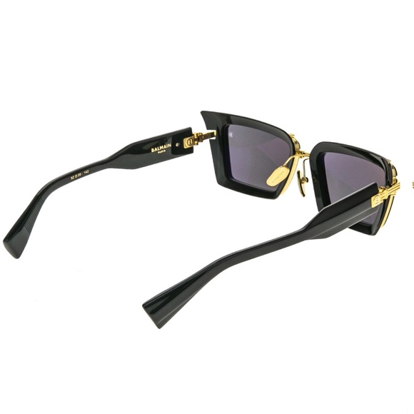 NEW BALMAIN ADMIRABLE BPS-130A BLACK 52-20-145 UNISEX SUNGLASSES AUTHENTIC - Picture 6 of 8